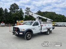 Versalift TEL29N, Telescopic Non-Insulated Bucket Truck mounted behind cab on 2017 RAM 4500 Service 
