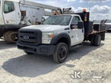 (Villa Rica, GA) 2015 Ford F450 Flatbed Truck Runs) (Does Not Move, Trans Issues, Condition Unknown,