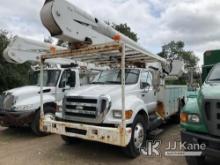 Altec AA55E, Material Handling Bucket Truck rear mounted on 2008 Ford F750 Utility Truck Not Running