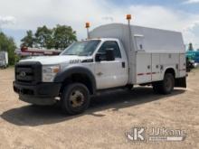 2012 Ford F550 Enclosed Service Truck Runs, Moves) (Body Damage