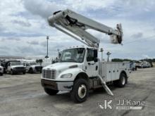 Altec TA50, Articulating & Telescopic Material Handling Bucket Truck mounted behind cab on 2013 Frei