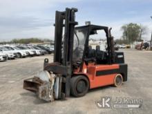 (South Beloit, IL) 2013 Lowry L180XDS Cushion Tired Forklift, (3) sets of forks Runs, Moves, Operate