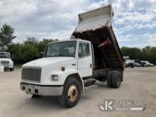 (Des Moines, IA) 2001 Freightliner FL70 Dump Truck Runs, Moves, & Operates ) (Cracked Windshield
