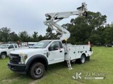Altec AT41M, Bucket Truck mounted behind cab on 2019 Ford F550 4x4 Service Truck Runs & Moves, Upper