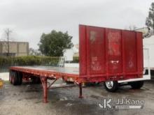 1977 MILLER HP-33-40 High Flatbed Trailer Towable, Bill of sale only