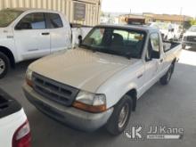 1999 Ford Ranger Pickup Truck Runs & Moves, Paint Damage