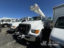 Versalift Uncategorized, Bucket Truck center mounted on 2008 Ford F750 Extended-Cab Utility Truck Mi
