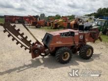 1993 Ditch Witch 400SX Walk Beside Articulating Combo Trencher/Vibratory Cable Plow Runs, Moves, Ope