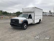 2013 Ford F450 Enclosed Service Truck Runs & Moves, Body & Rust Damage, Passenger side utility box d