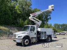 Altec TA40, Over-Center Material Handling Bucket Truck mounted behind cab on 2018 Freightliner M2 10