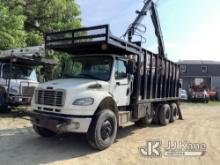 Prentice 2124-BC, Grappleboom Crane rear mounted on 2016 Freightliner M2106 Dump Debris Truck Runs, 