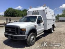 2008 Ford F550 Enclosed Service Truck Runs & Moves, Body & Rust Damage