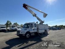 Altec LRV-55, Over-Center Bucket Truck mounted behind cab on 2013 Freightliner M2 106 Utility Truck 