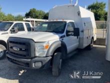 2015 Ford F450 Enclosed Service Truck Bad Engine, Not Running Condition Unknown, Body & Rust Damage,
