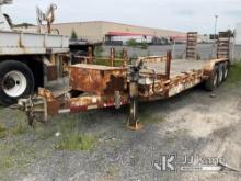 2013 Sure-Trac 10 Ton T/A Tagalong Equipment Trailer Body & Rust Damage, No VIN Plate