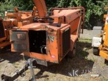 2013 Vermeer BC1000XL Chipper (12in Drum), Trailer Mtd No Title) (Not Running, Condition Unknown, Bo