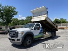 (Plymouth Meeting, PA) 2013 Ford F550 Dump Truck Runs Moves & Dump Operates, Body & Rust Damage, Mis