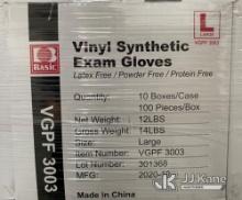 (Las Vegas, NV) (05) Pallets Basic Vinyl Synthetic Exam Gloves PF Size Large. Approx. 90 Cases Per P