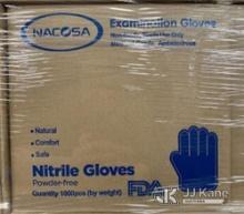 (Las Vegas, NV) (05) Pallets Nacosa Nitrile Exam Gloves PF Size Medium. Approx. 96 Cases Per Pallet