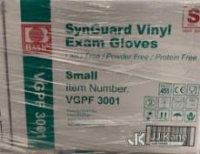 (Las Vegas, NV) (02) Pallets SynGuard Vinyl Exam Gloves PF Size Small. Approx. 84 Cases Per Pallet C