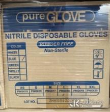 (Las Vegas, NV) (06) Pallets Pure Glove Nitrile Exam Gloves PF Size Large. Approx. 78 Cases Per Pall