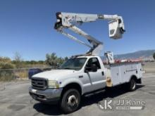 Terex/HiRanger TL38-P, Bucket Truck mounted behind cab on 2003 Ford F550 Service Truck Runs, Moves &