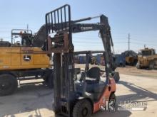 (Imperial, CA) 2013 Toyota 8FGCU25 Rubber Tired Forklift Runs, Moves & Operates