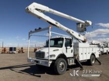Altec AA755, Material Handling Bucket rear mounted on 2013 Freightliner M2 106 4x4 Utility Truck Run