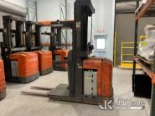 Toyota 6BPU15 Stand-Up Forklift Order Picker Runs, Moves & Operates) (Unit Does NOT Come With Charge