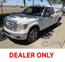 (Dixon, CA) 2009 Ford F150 4x4 Pickup Truck Runs & Moves, Large Crack In Windshield, ABS Light On