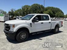 2020 Ford F250 4x4 Crew-Cab Pickup Truck Runs & Moves) (Body Damage, Cracked Windshield