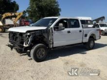 2017 Ford F250 4x4 Crew-Cab Pickup Truck Runs & Moves) (Wrecked, Jump To Start, Runs Rough, Body Dam