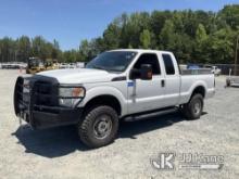 2016 Ford F350 4x4 Extended-Cab Pickup Truck Duke Unit) (Runs & Moves) (Cracked Windshield