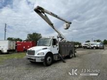 (Plymouth Meeting, PA) Terex/HiRanger SC45, Over-Center Bucket Truck center mounted on 2014 Freightl