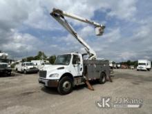 (Plymouth Meeting, PA) Terex/HiRanger SC45, Over-Center Bucket Truck center mounted on 2012 Freightl