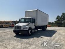 2014 Freightliner M2 106 Van Body Truck Runs & Moves) (Stop & Check Engine Light On, Body/Paint Dama