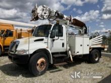 (Shrewsbury, MA) Altec DM45, Digger Derrick rear mounted on 2010 International 4300 Flatbed/Utility