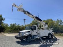 (Fort Wayne, IN) Altec DM47-TR, Digger Derrick rear mounted on 2017 International 4300 Utility Truck