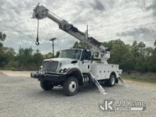 (Fort Wayne, IN) Altec DM47B-TR, Digger Derrick rear mounted on 2017 International 7300 Utility Truc