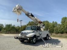 (Fort Wayne, IN) Altec DM47B-TR, Digger Derrick rear mounted on 2017 International Durastar 4300 Uti