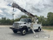 (Fort Wayne, IN) Altec DM47B-TR, Digger Derrick rear mounted on 2017 International 7300 4x4 Utility