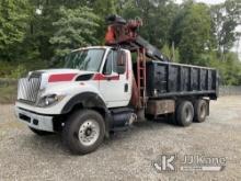 (Shrewsbury, MA) Prentice 120, Grappleboom/Log Loader Crane mounted behind cab on 2009 International