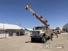 Altec D3060B-TR, Digger Derrick rear mounted on 2017 International 7500 T/A Utility Truck Runs, Move