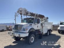 Altec D3060A-TR, Digger Derrick rear mounted on 2007 International 7600 6x6 Utility Truck Not Runnin