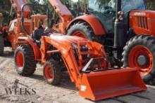 KUBOTA L3902 4x4 (R) SN KBULMBHRCPJK21442 HRS 53 W/LOADER FORKS AND BUCKET