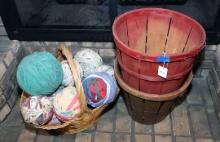 School Desk & Baskets