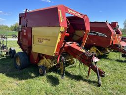 NEW HOLLAND 853 ROUND BALER, 6' PICKUP, WITH MONITOR, TWINE WRAP, BALE SIZE 5' X 6', 540 PTO, S/N: 7