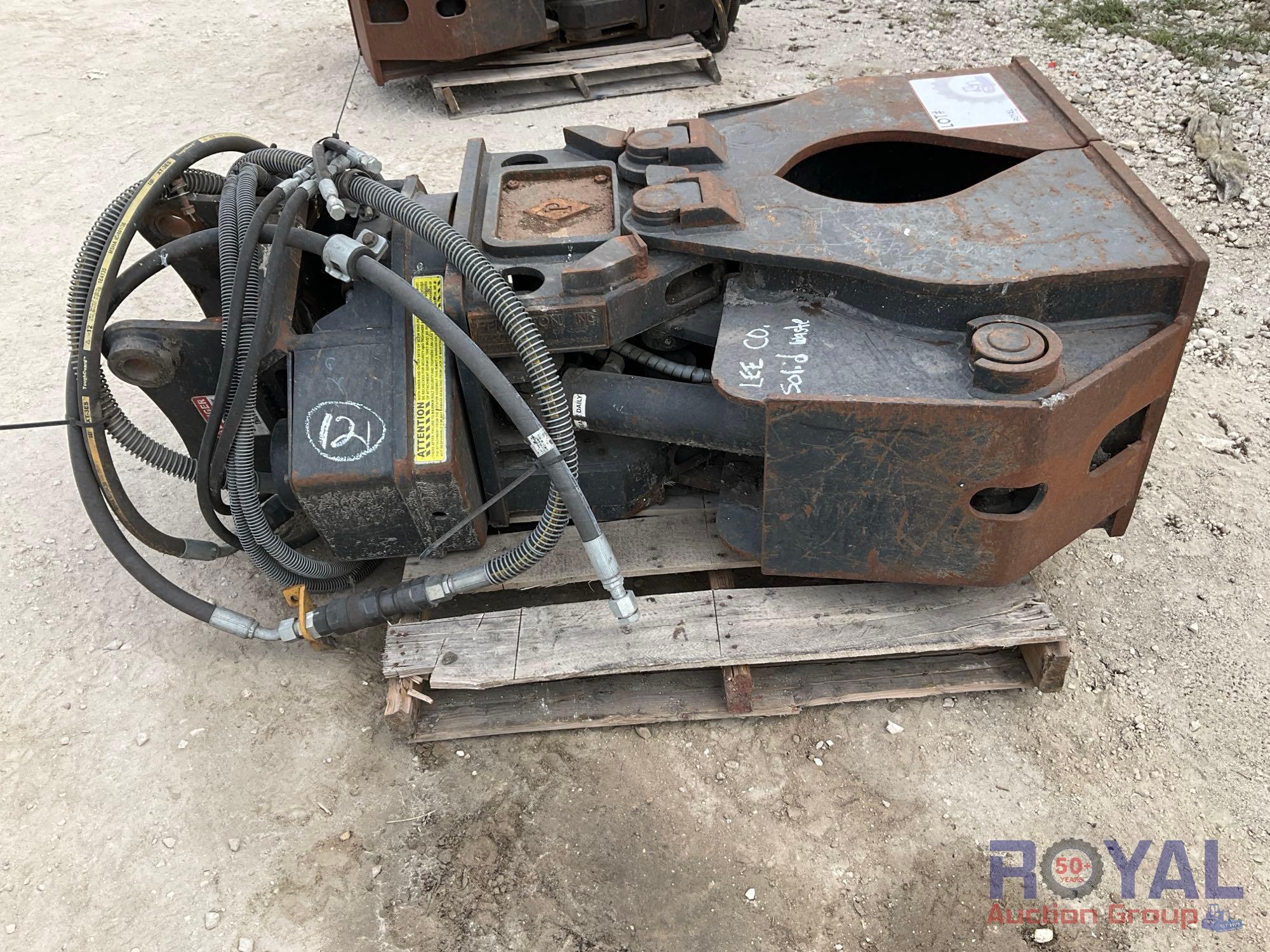 Rotating Excavator Grapple Attachment