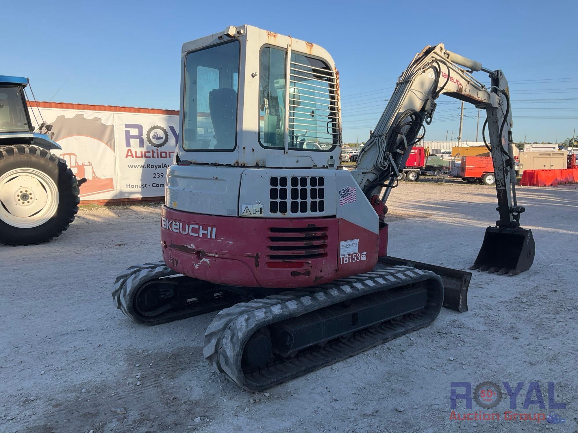 2014 Takeuchi TB153FR Mini Excavator