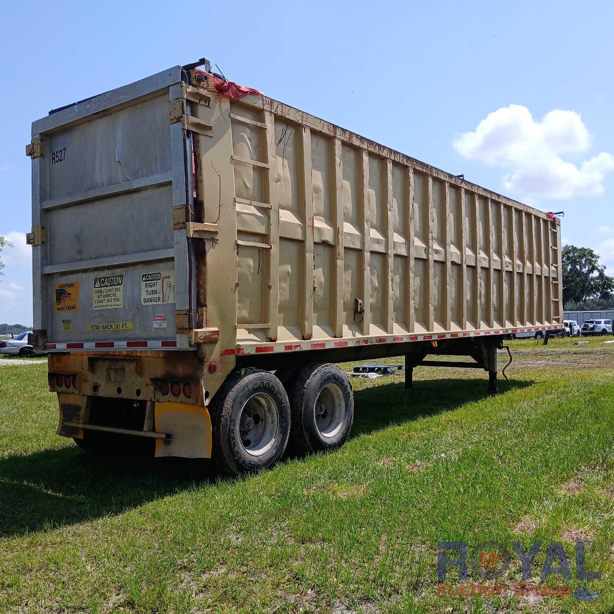 2002 Steco SE028696 Push Out 38Ft Sludge Trailer